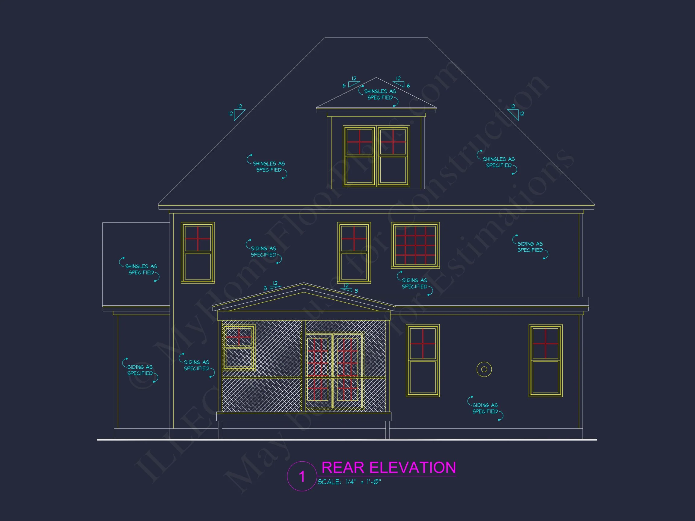 Elegant house Floor Plan with CAD Designs & Blueprints