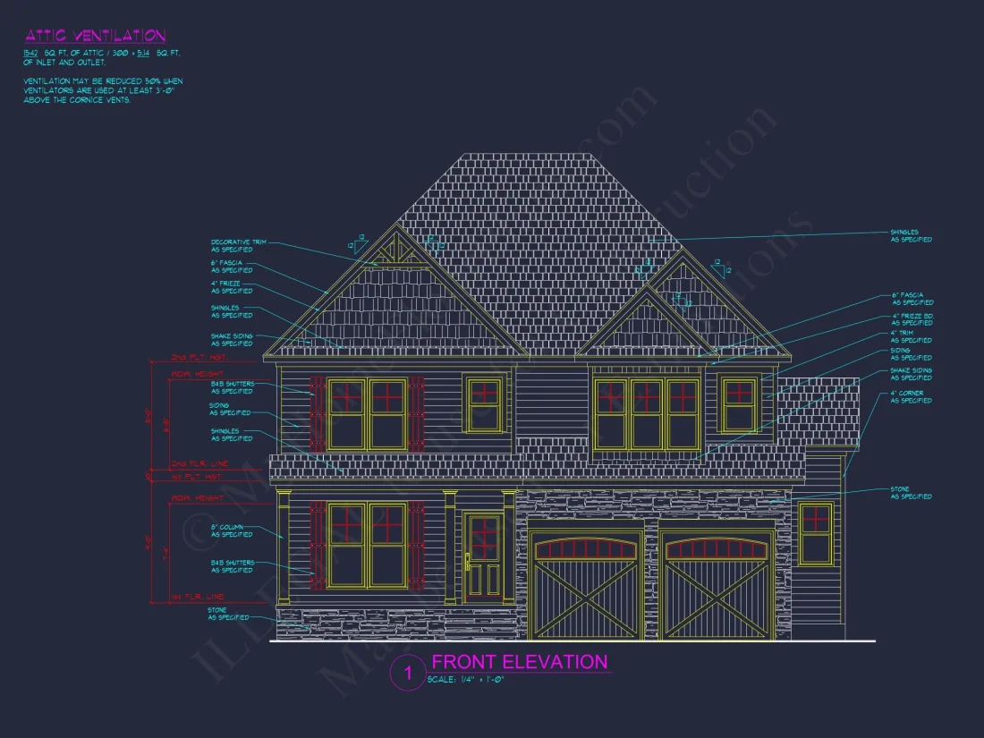 Elegant house Floor Plan with CAD Designs & Blueprints