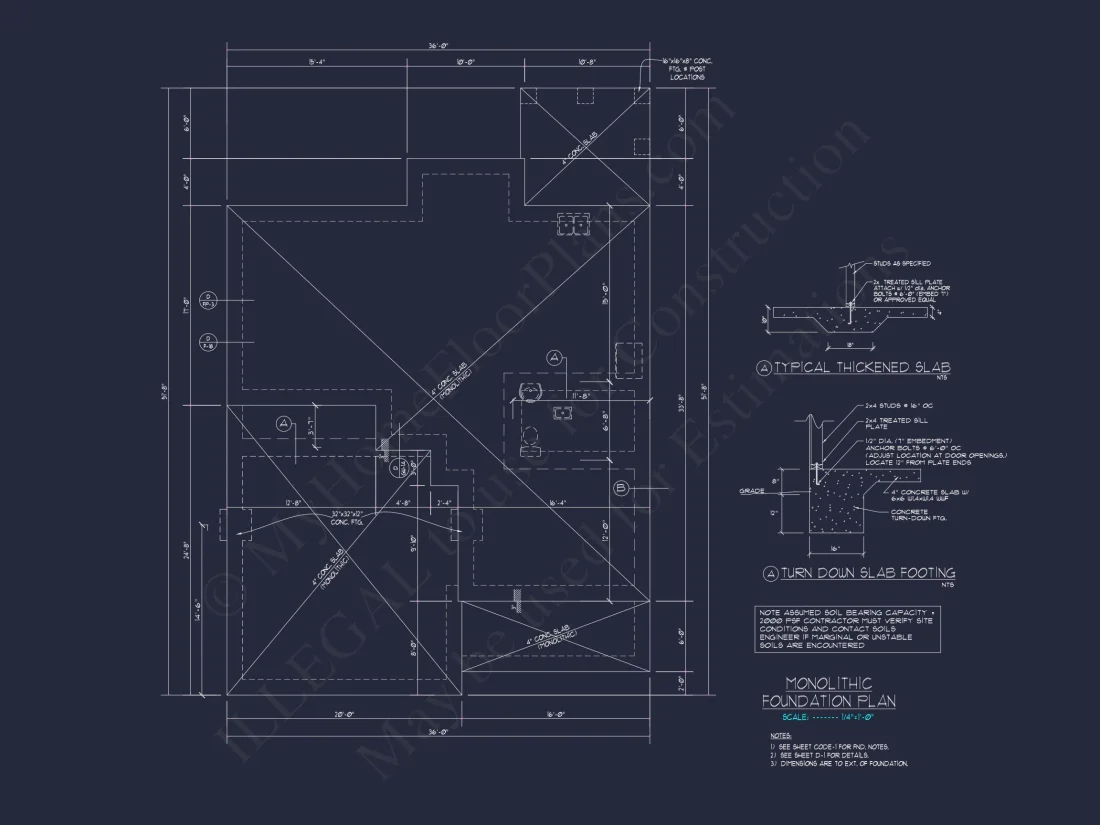 Modern Craftsman house Floor Plan with CAD and Blueprint Designs