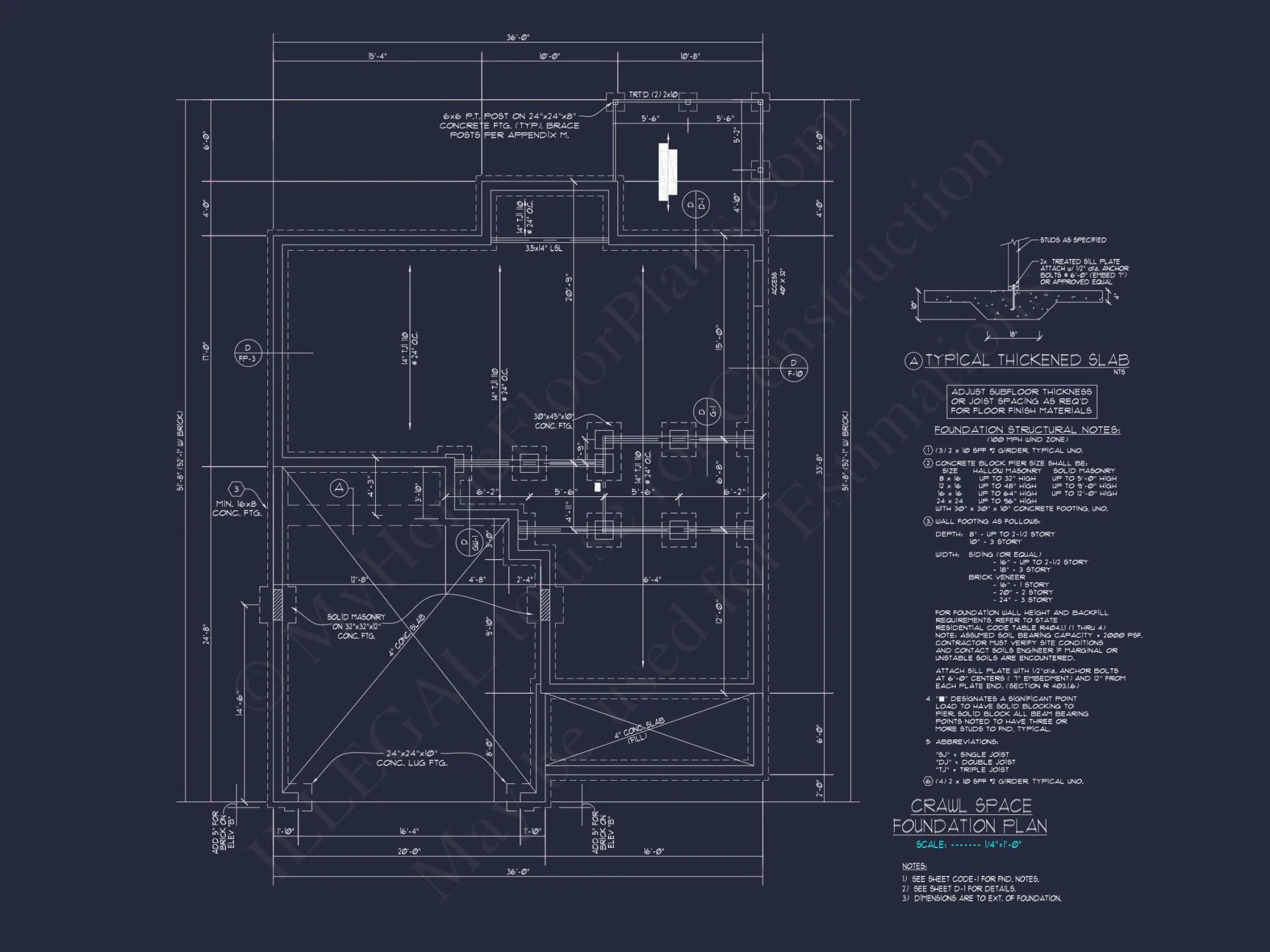 Modern Craftsman house Floor Plan with CAD and Blueprint Designs
