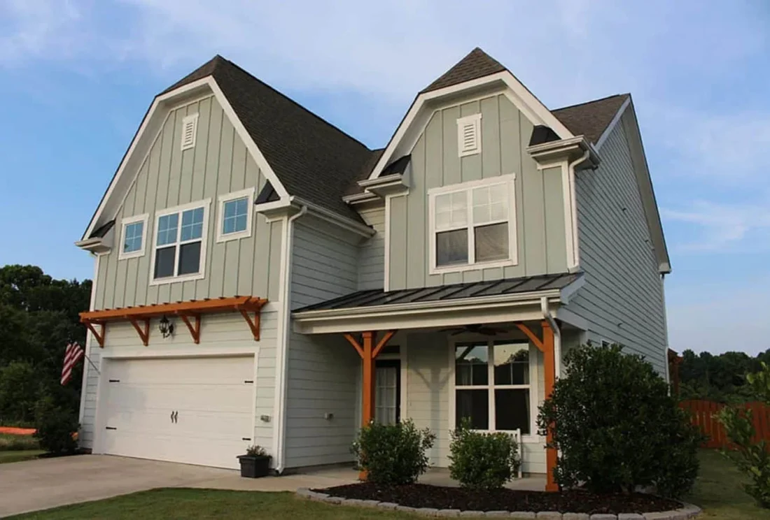 Modern Craftsman house Floor Plan with CAD and Blueprint Designs