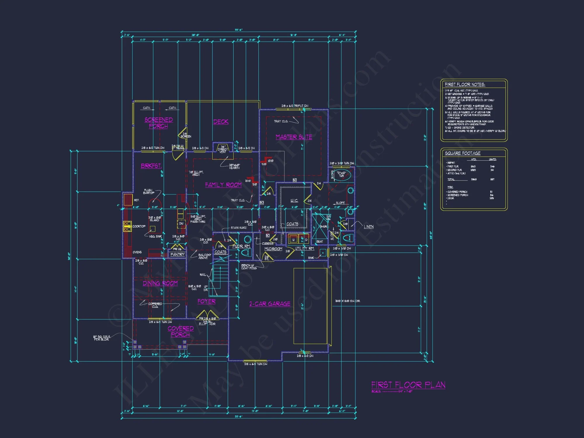 Traditional house Plan with 2 Floors, CAD Blueprints, and Designs