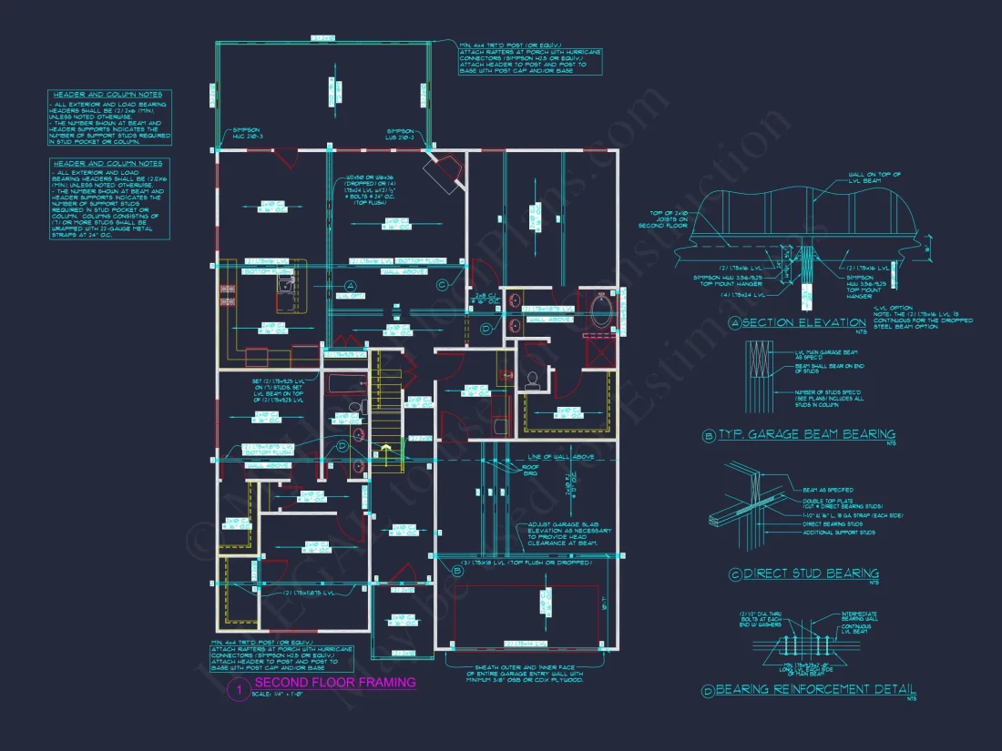 Elegant house Plan with Floor Plans, Blueprint, and CAD Designs