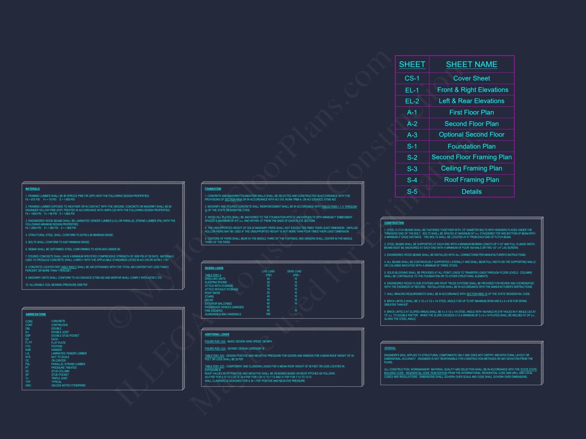 Elegant house Plan with Floor Plans, Blueprint, and CAD Designs