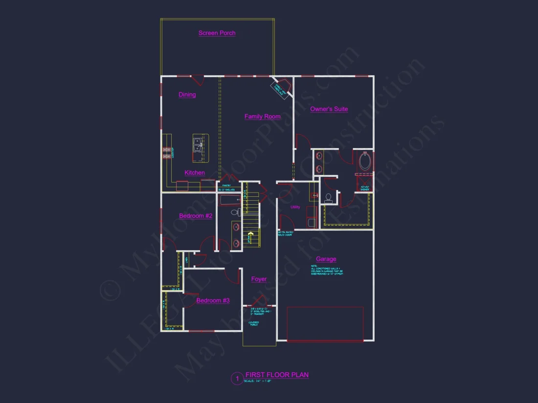 Elegant house Plan with Floor Plans, Blueprint, and CAD Designs