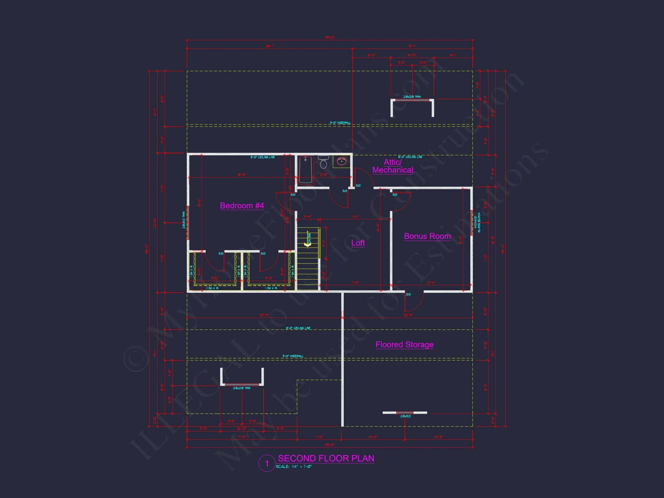 Elegant house Plan with Floor Plans, Blueprint, and CAD Designs