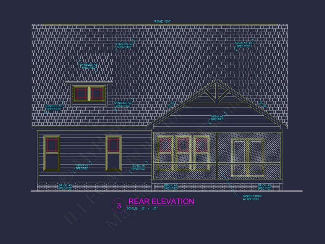 Elegant house Plan with Floor Plans, Blueprint, and CAD Designs
