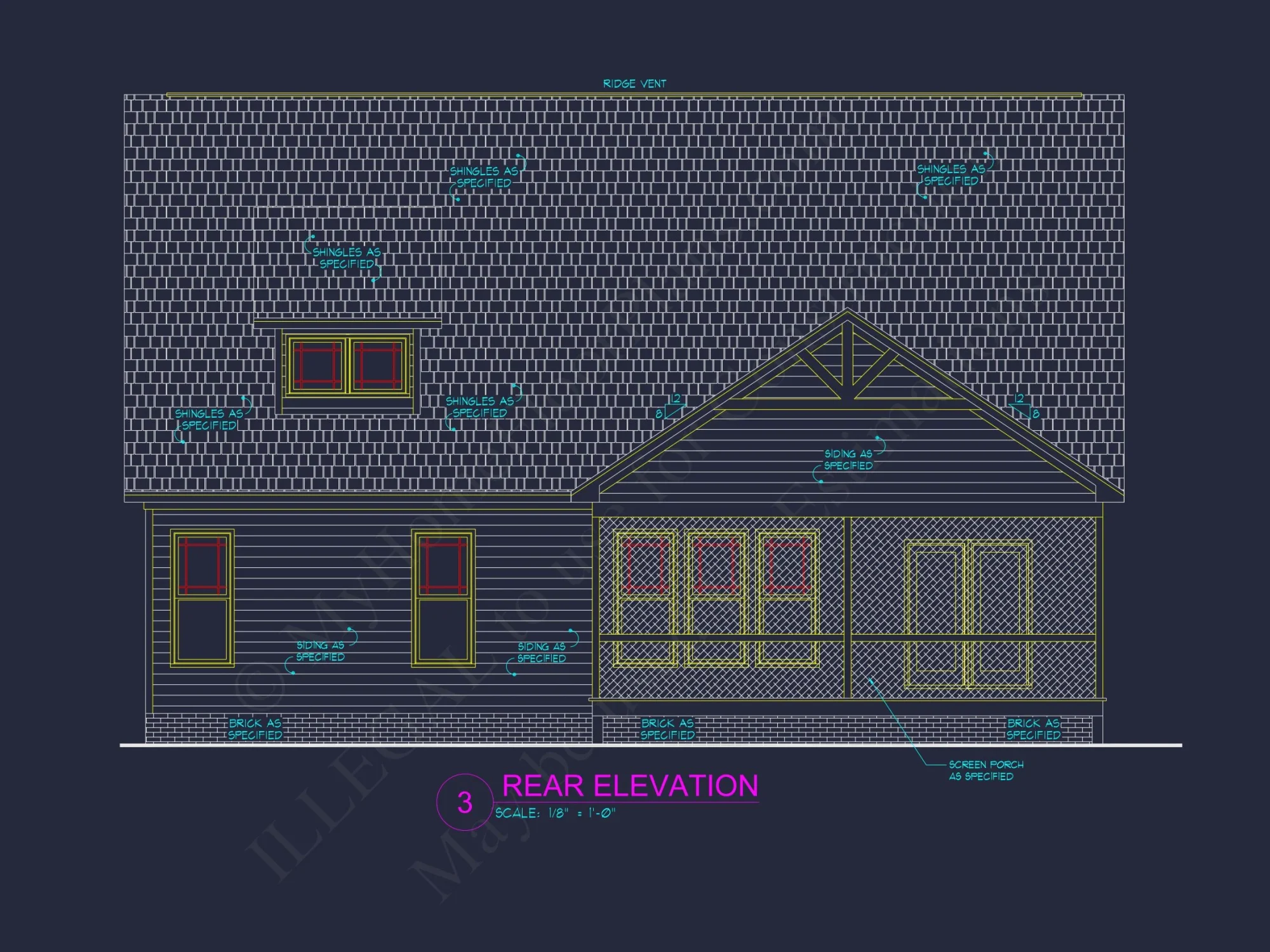 Elegant house Plan with Floor Plans, Blueprint, and CAD Designs