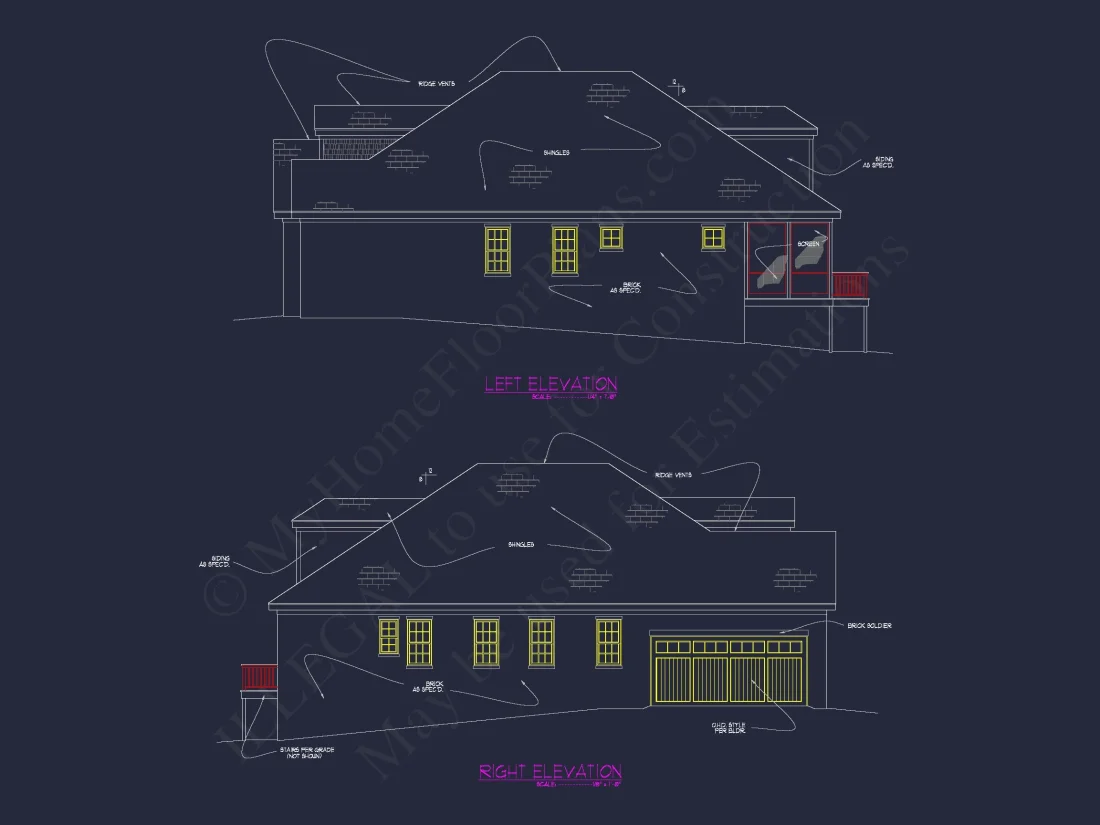 Efficient house Plan: CAD-Ready Floor Plan Blueprint Designs
