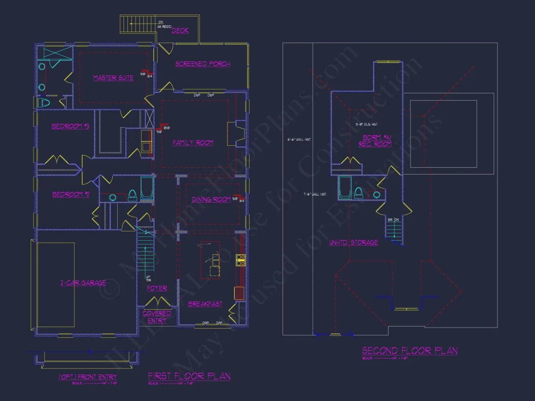 Efficient house Plan: CAD-Ready Floor Plan Blueprint Designs