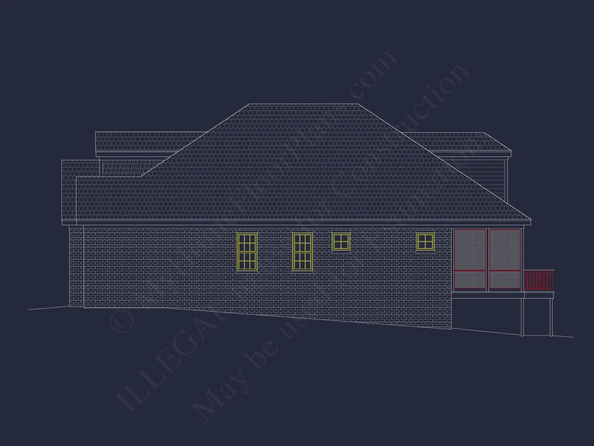 Efficient house Plan: CAD-Ready Floor Plan Blueprint Designs