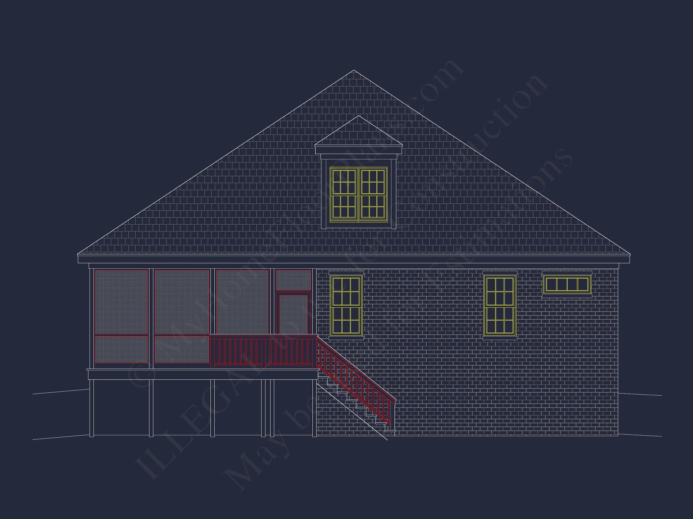 11-1105 HOUSE PLAN - Efficient House Plan: CAD-Ready Floor Plan Blueprint Designs 4 Efficient house Plan: CAD-Ready Floor Plan Blueprint Designs