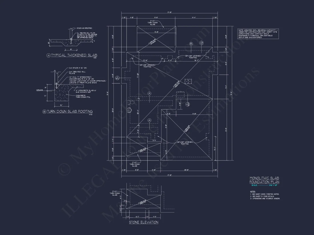 Craftsman house Floor Plan with CAD Designs and Blueprint