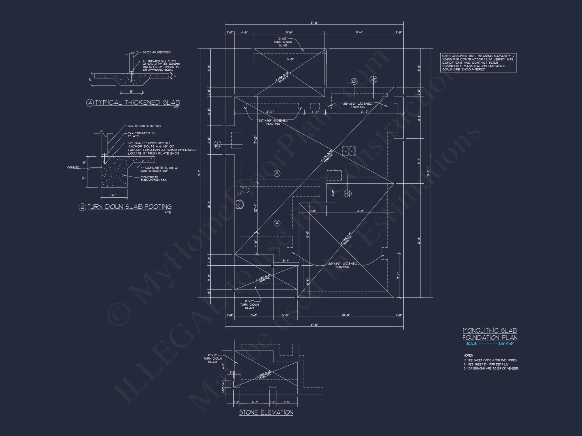 Craftsman house Floor Plan with CAD Designs and Blueprint