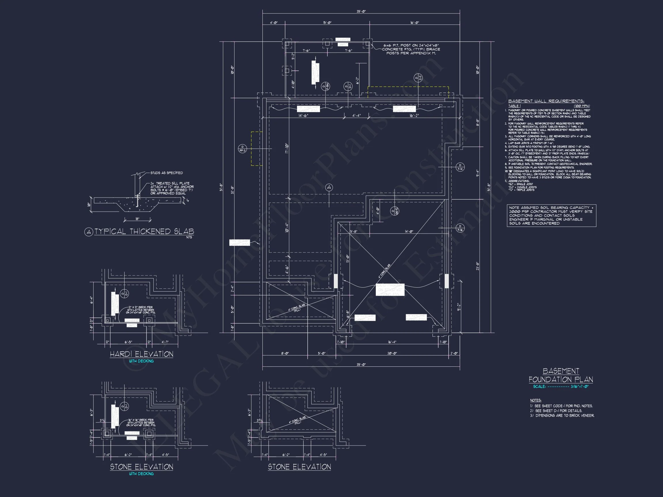Craftsman house Floor Plan with CAD Designs and Blueprint