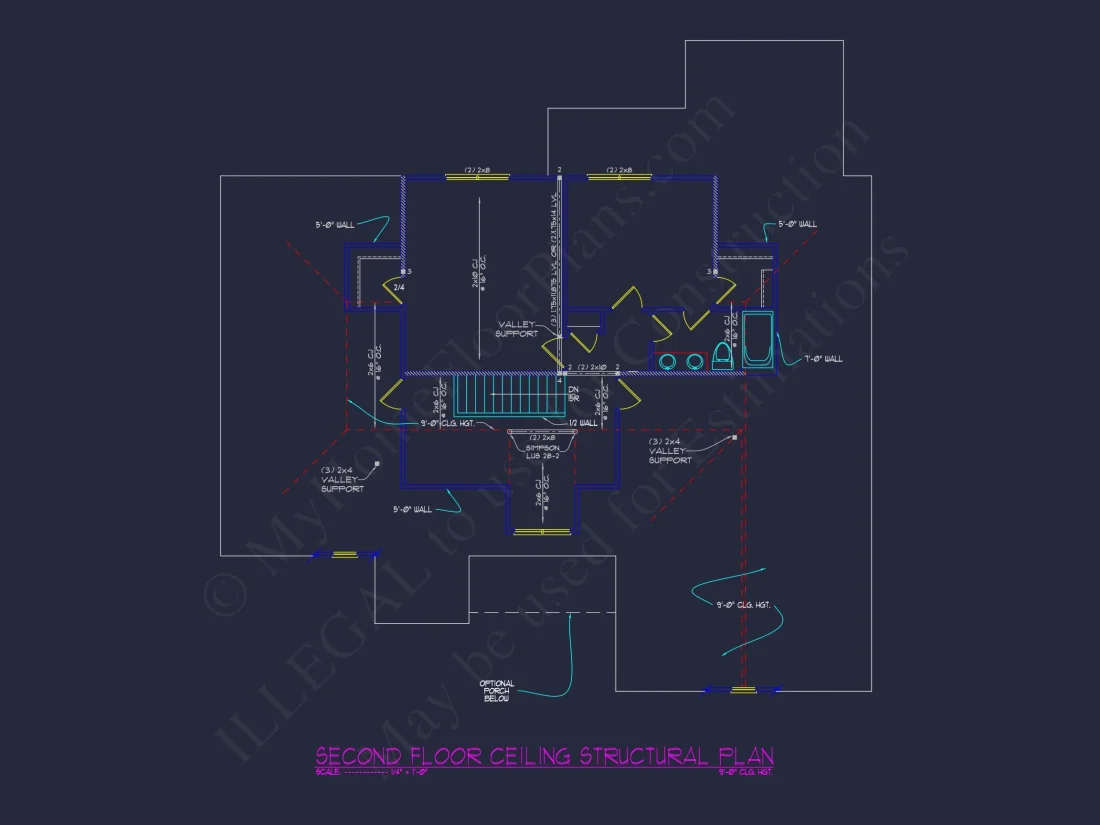 Beautiful house Floor Plan with CAD Designs and Blueprint
