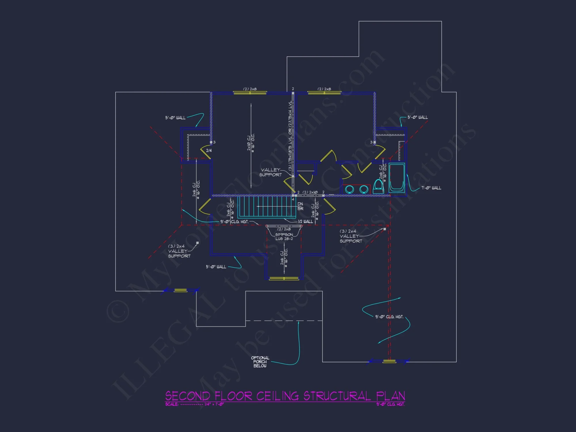 Beautiful house Floor Plan with CAD Designs and Blueprint