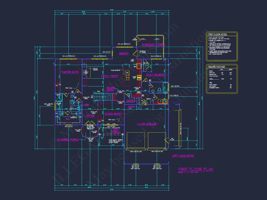 Beautiful house Floor Plan with CAD Designs and Blueprint