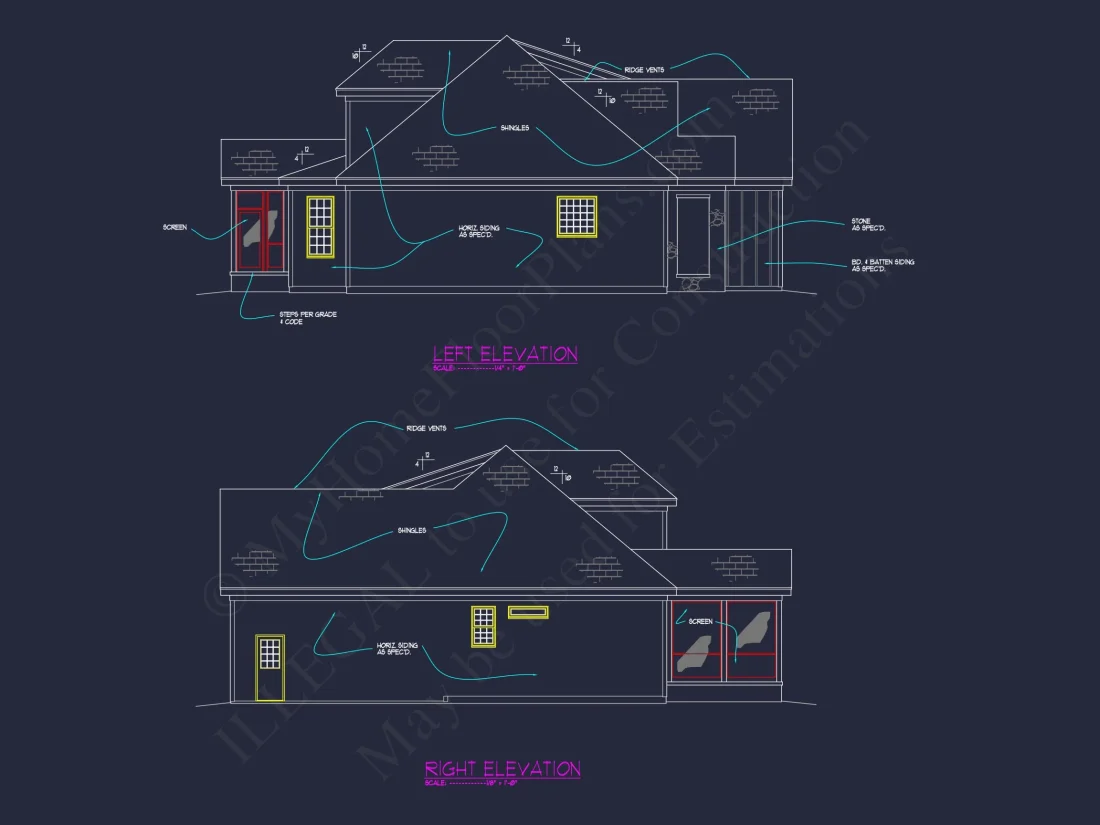 Beautiful house Floor Plan with CAD Designs and Blueprint