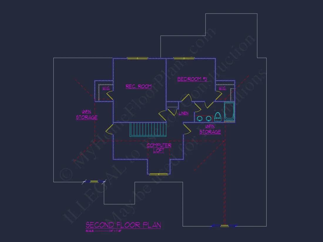 Beautiful house Floor Plan with CAD Designs and Blueprint