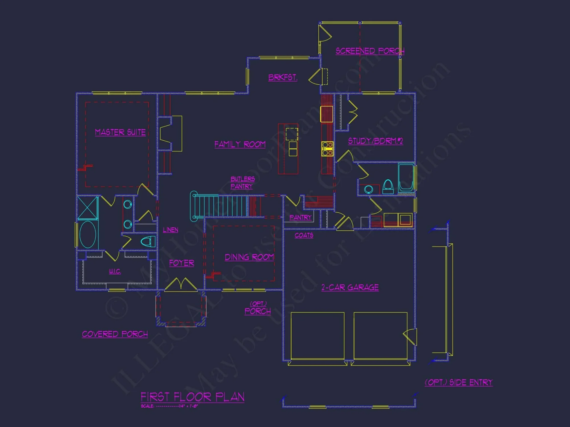 Beautiful house Floor Plan with CAD Designs and Blueprint