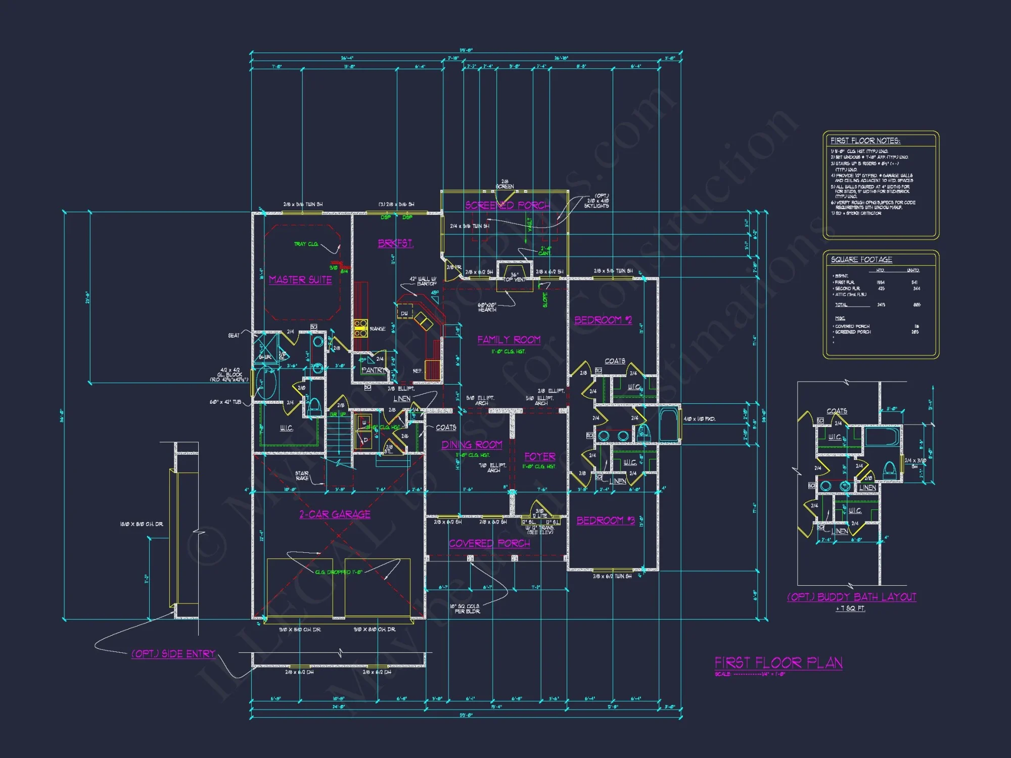 Modern Craftsman house Plan