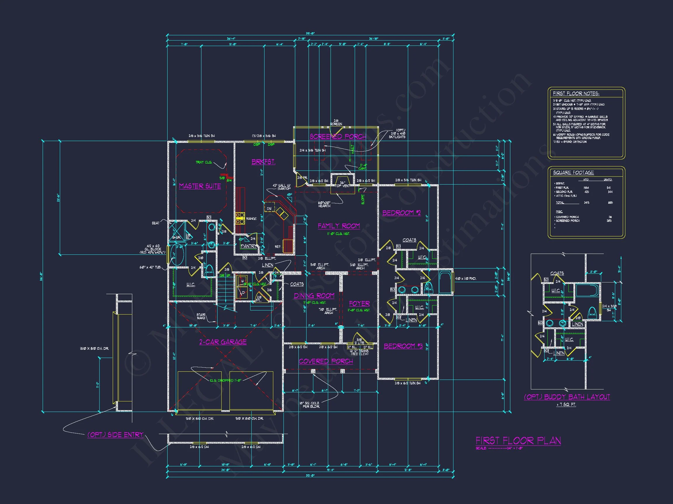 Modern Craftsman house Plan