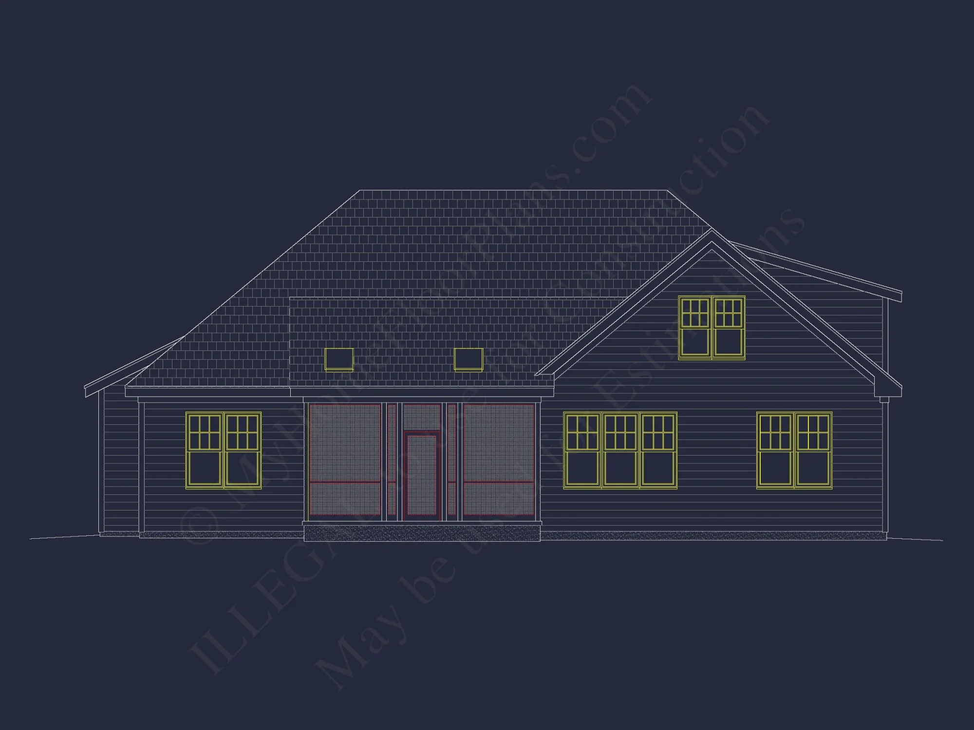Modern Craftsman house Plan