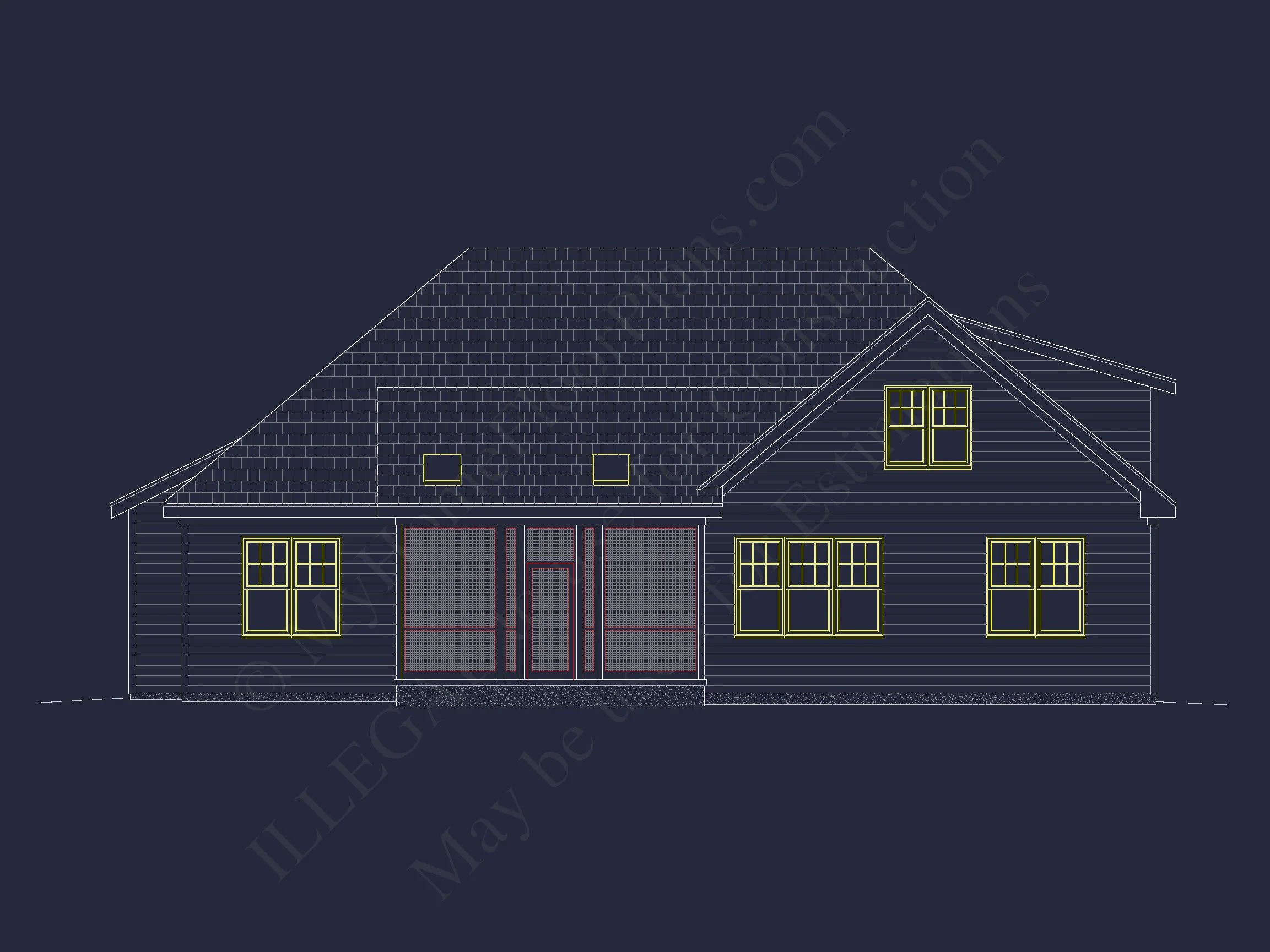 Modern Craftsman house Plan