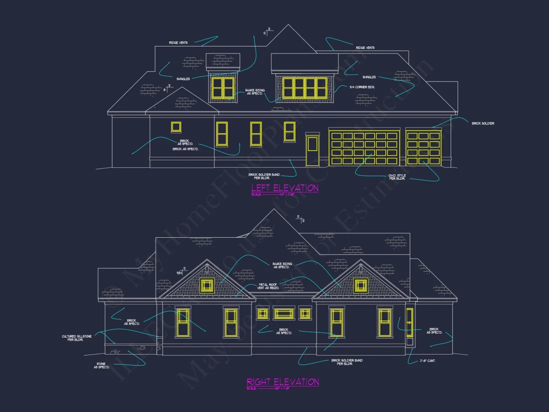 Craftsman house Plan with Spacious Floor Designs and CAD Blueprints