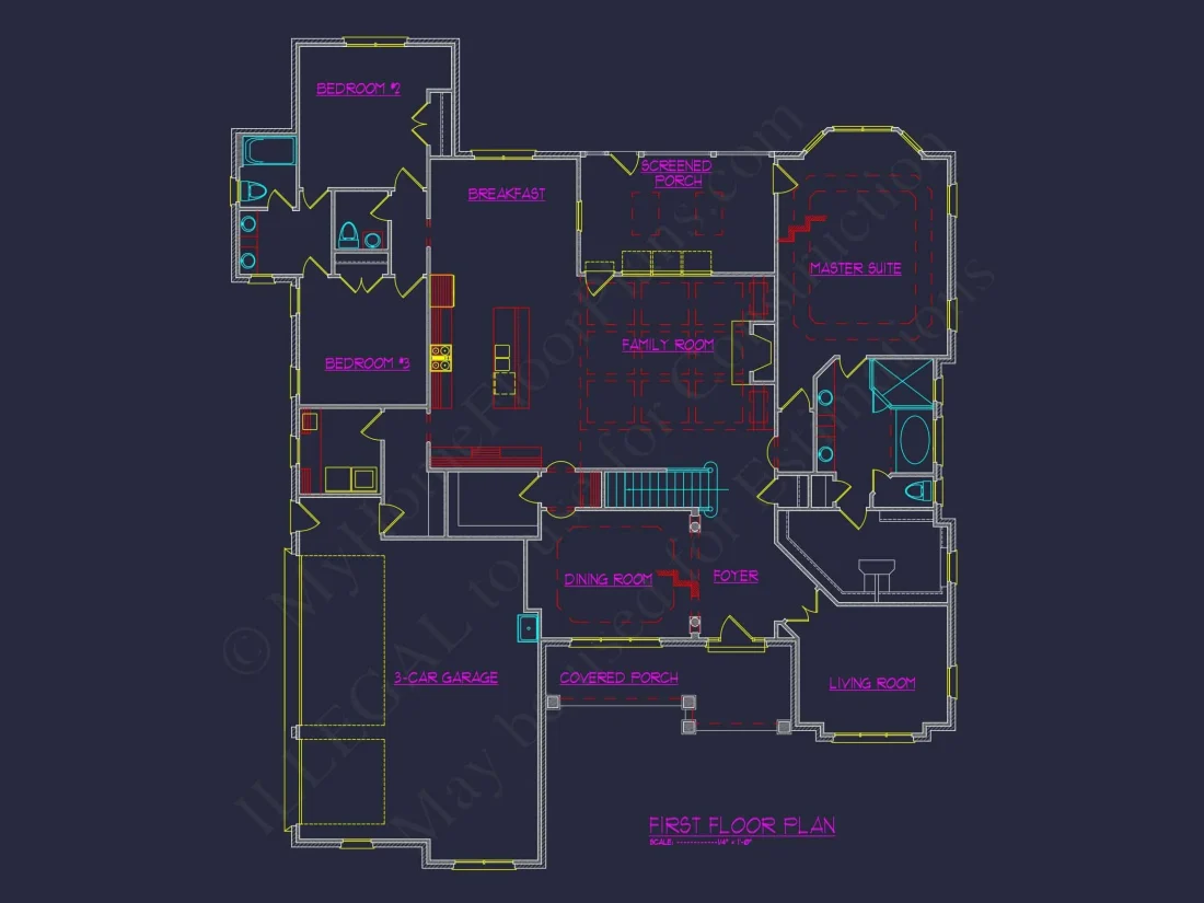 Craftsman house Plan with Spacious Floor Designs and CAD Blueprints