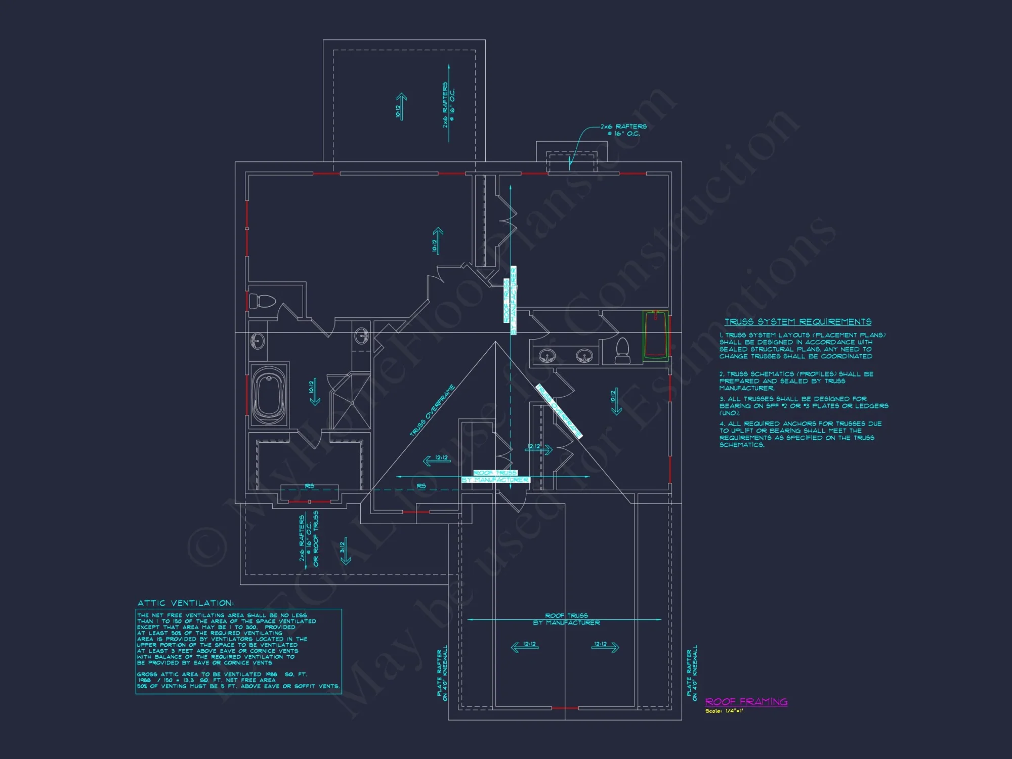 Elegant 4-Bedroom house Plan with CAD Blueprint Designs