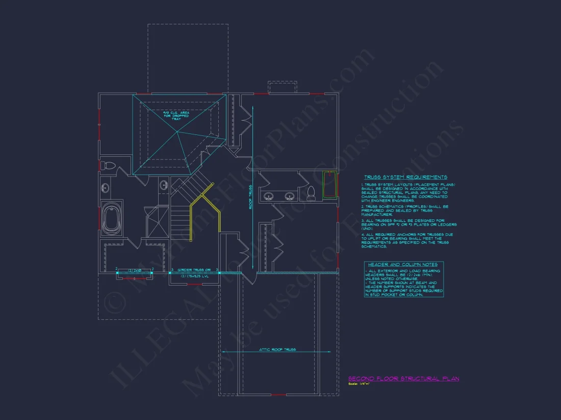 Elegant 4-Bedroom house Plan with CAD Blueprint Designs