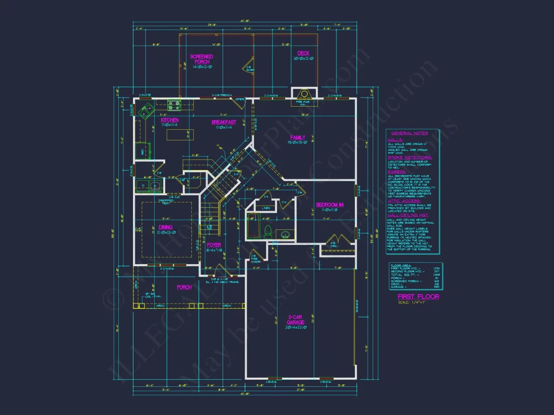 Elegant 4-Bedroom house Plan with CAD Blueprint Designs