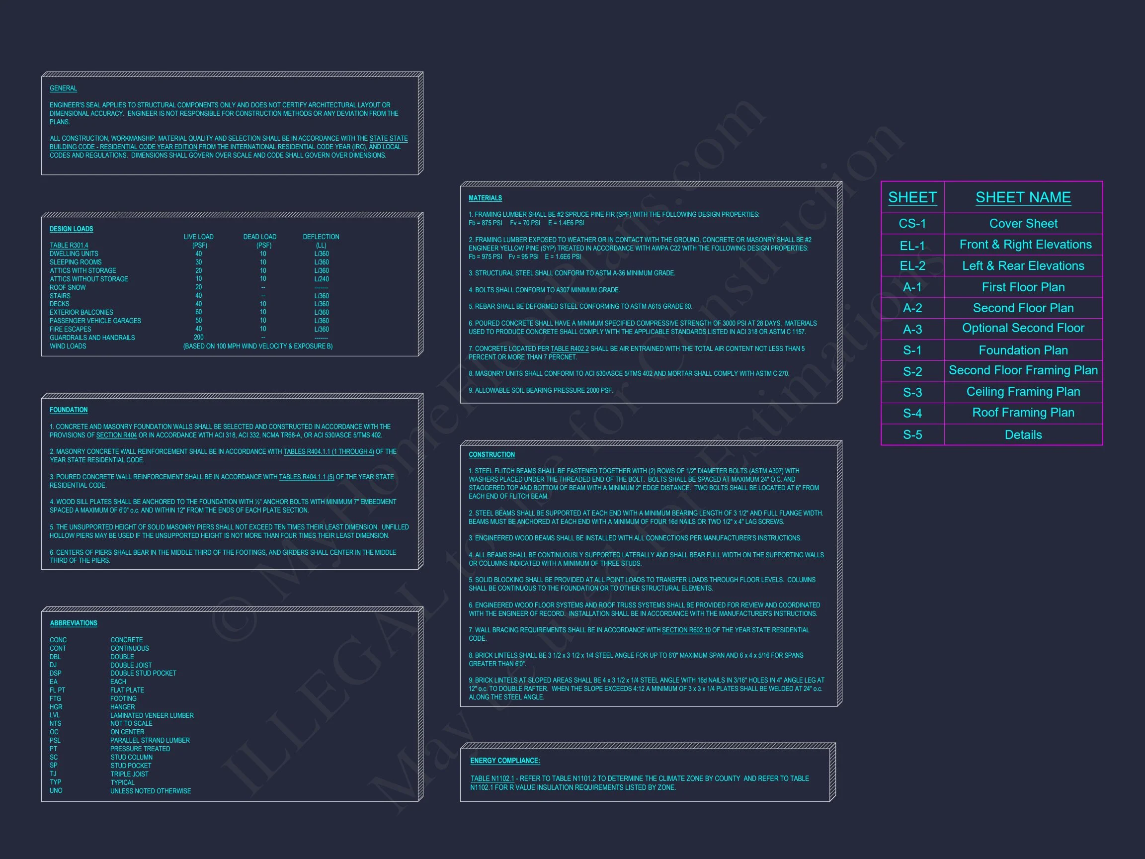 11-1076 HOUSE PLAN - Modern House Plan with 4 Bedrooms, CAD Blueprint & Open Design 12 Modern house Plan with 4 Bedrooms, CAD Blueprint & Open Design