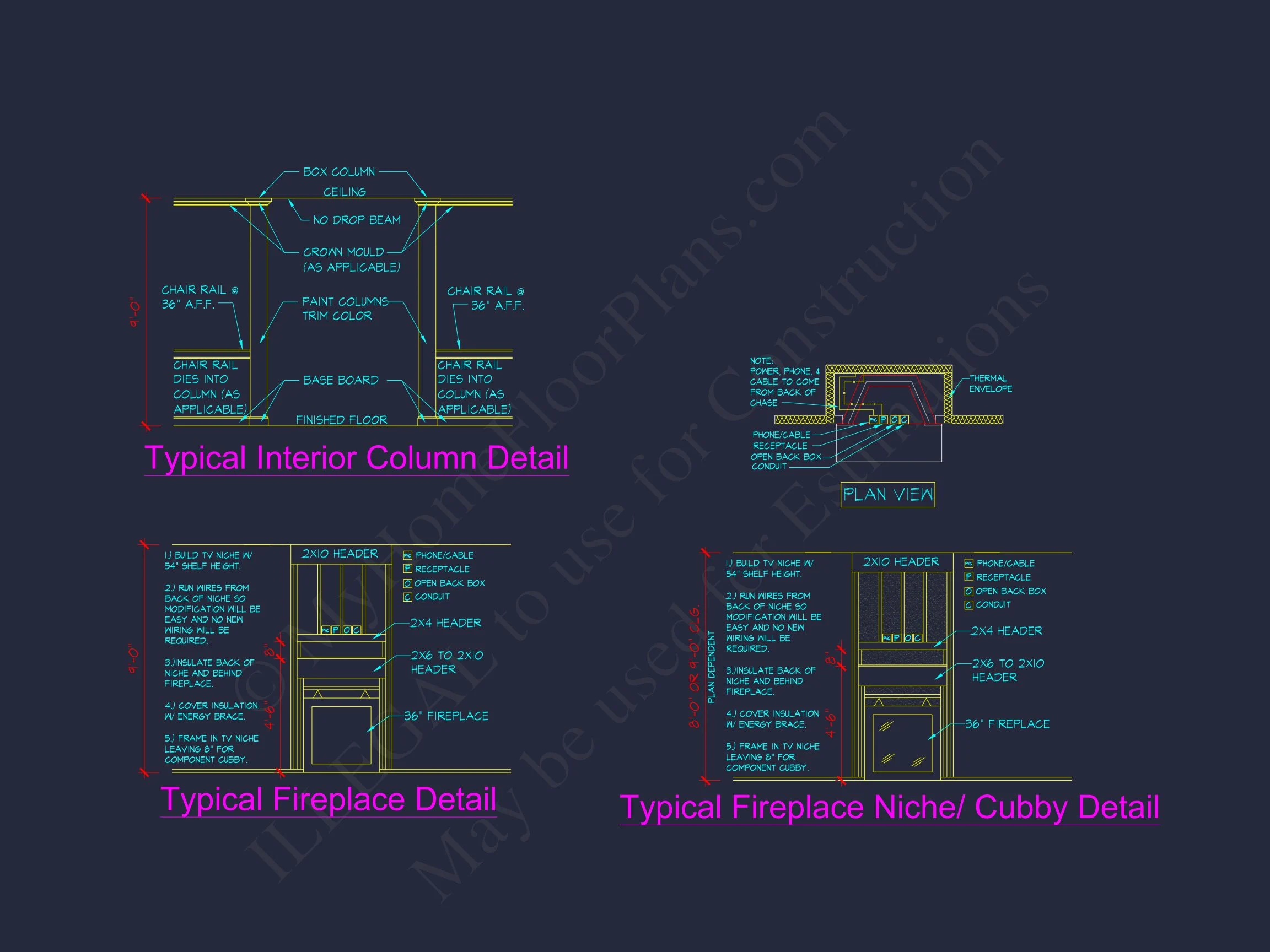 11-1076 HOUSE PLAN - Modern House Plan with 4 Bedrooms, CAD Blueprint & Open Design 11 Modern house Plan with 4 Bedrooms, CAD Blueprint & Open Design
