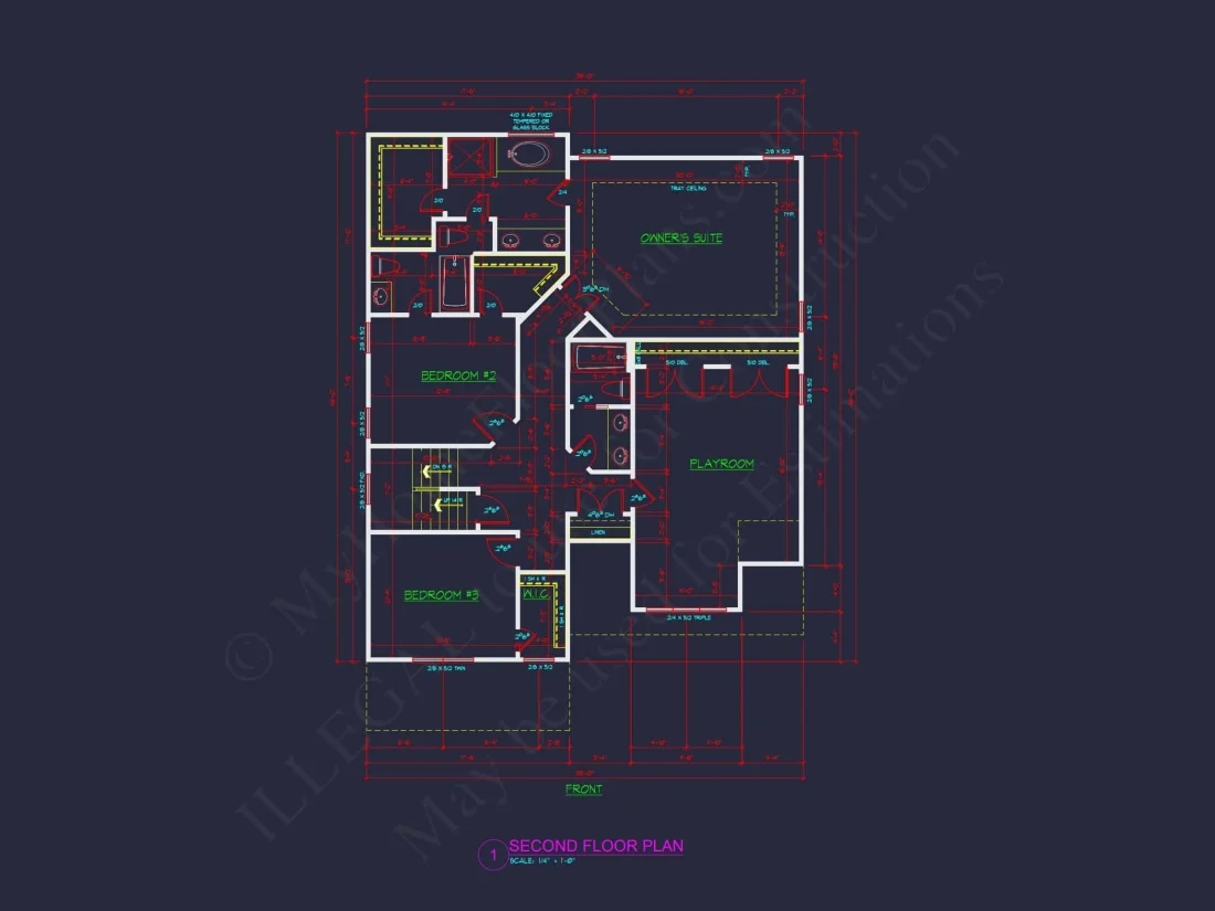 Spacious 2-Story Craftsman house Plan with CAD Blueprints