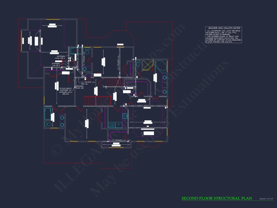 Spacious Traditional house Plan with 2 Floors and CAD Designs