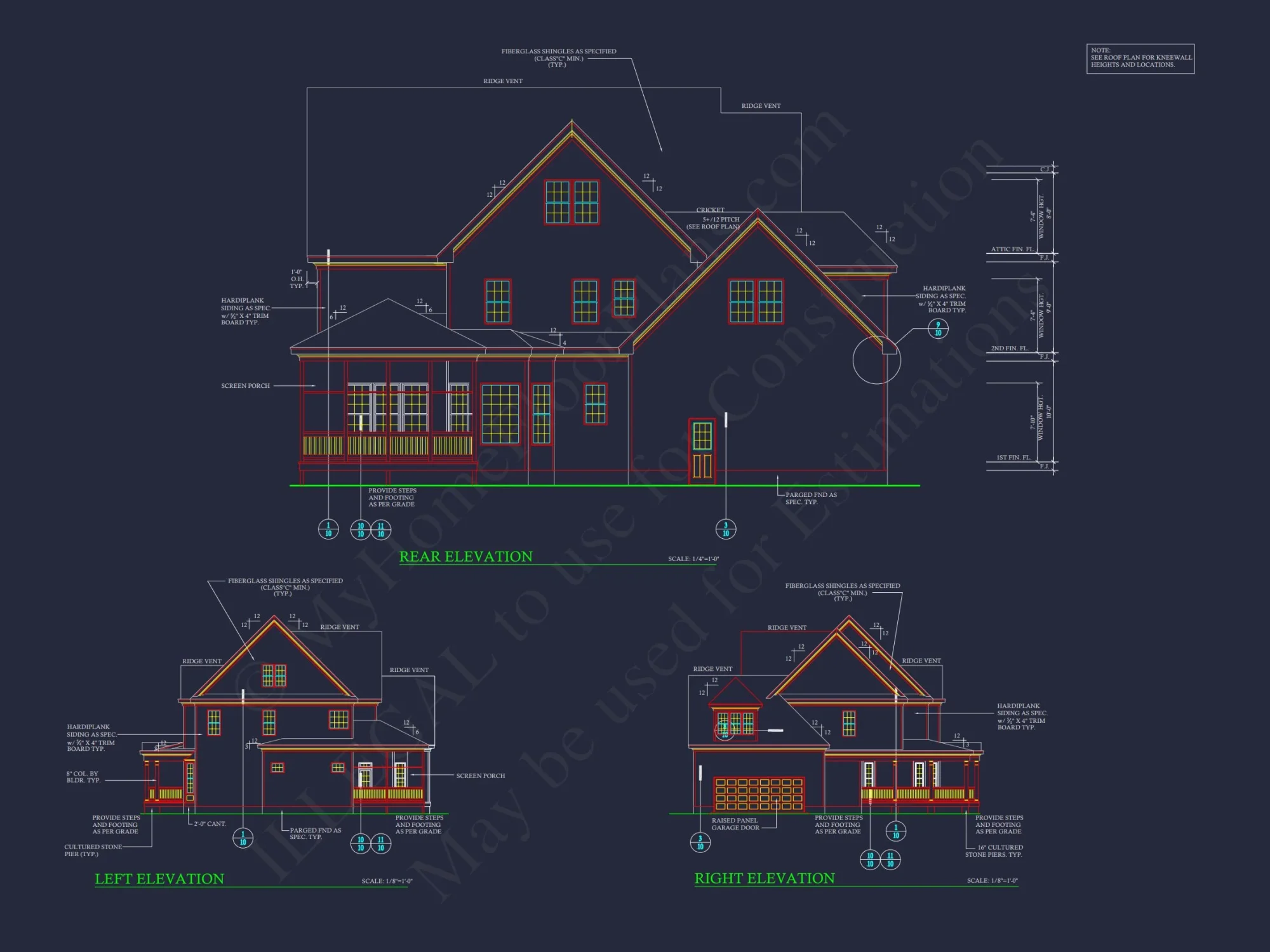 Spacious Traditional house Plan with 2 Floors and CAD Designs
