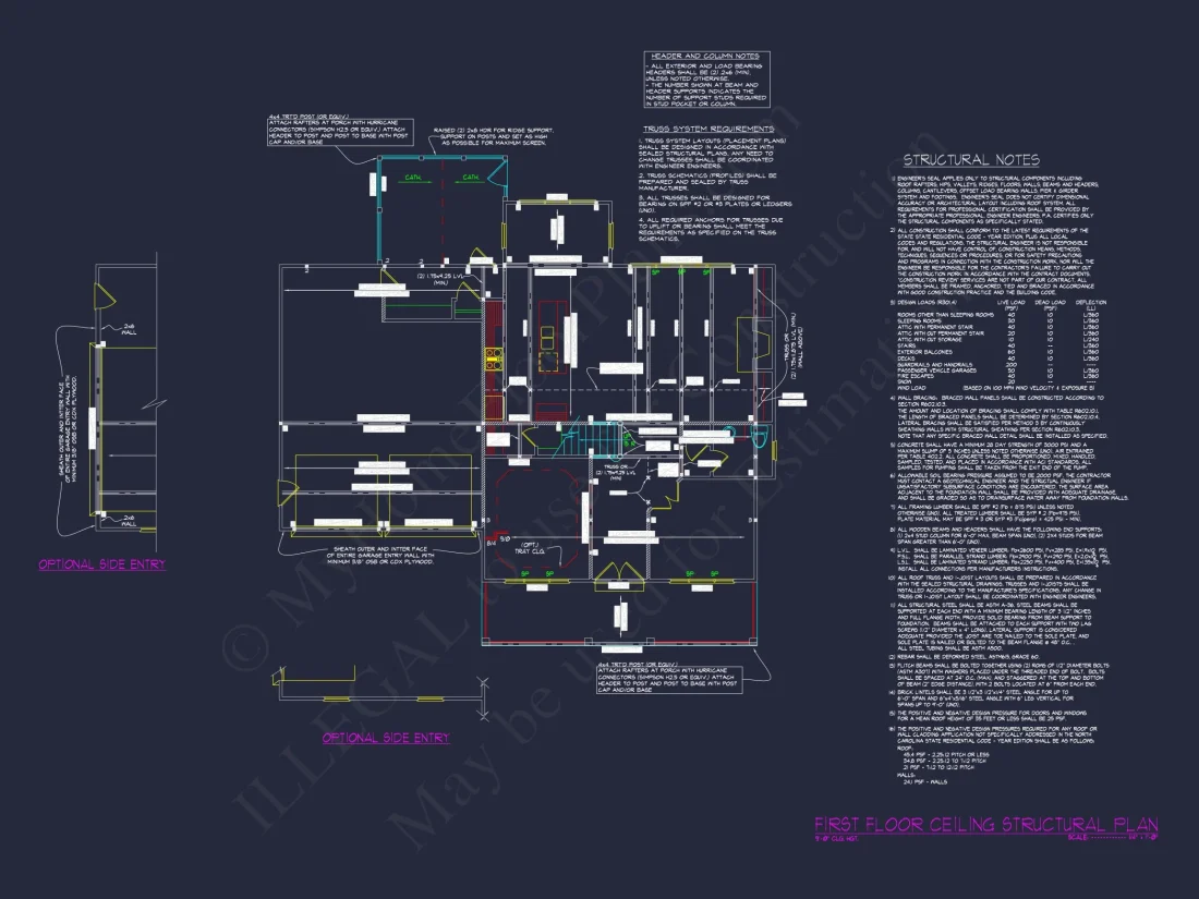 Craftsman house Plan with 3 Floors and Open Floor Designs