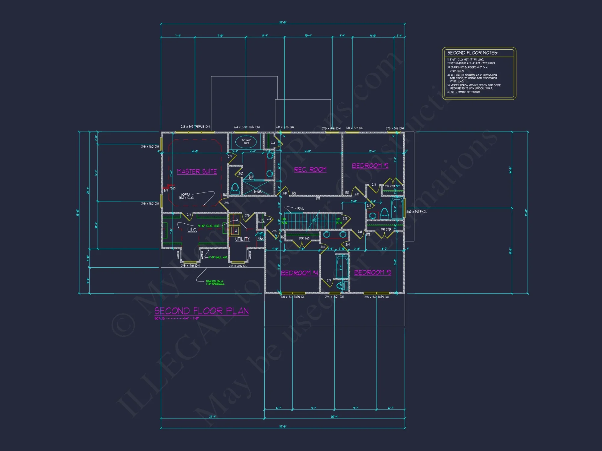 Craftsman house Plan with 3 Floors and Open Floor Designs