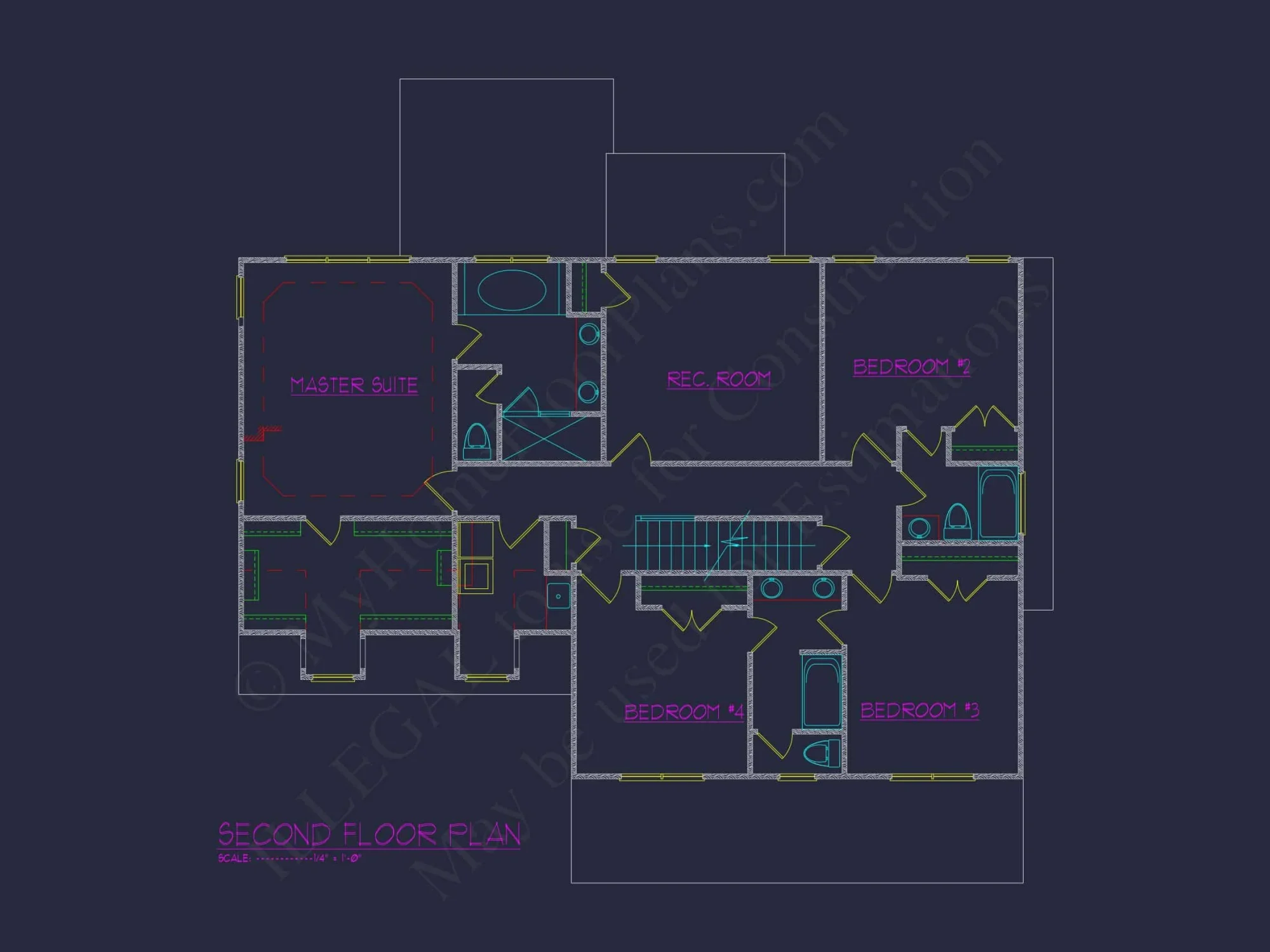 Craftsman house Plan with 3 Floors and Open Floor Designs