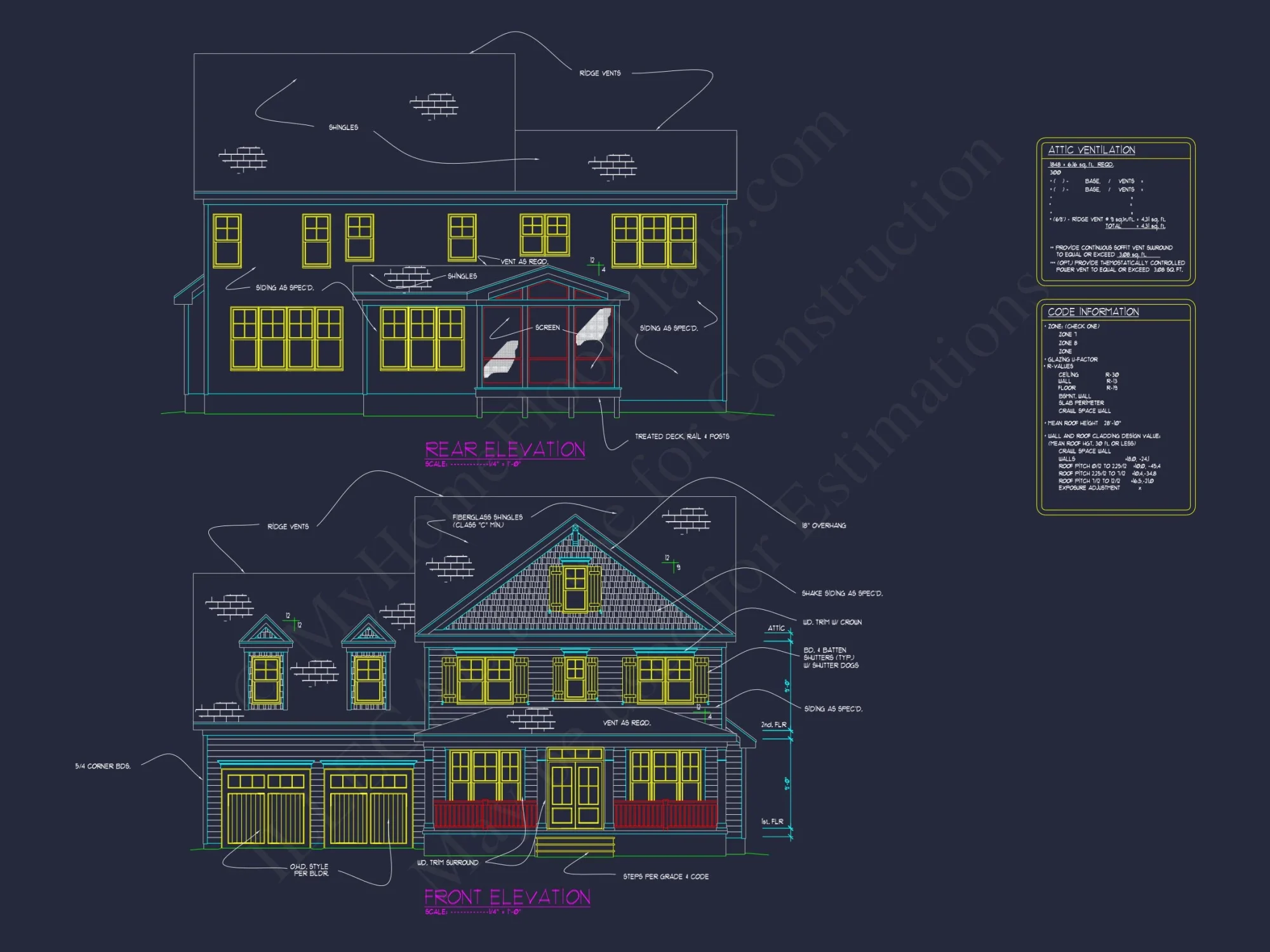 Craftsman house Plan with 3 Floors and Open Floor Designs