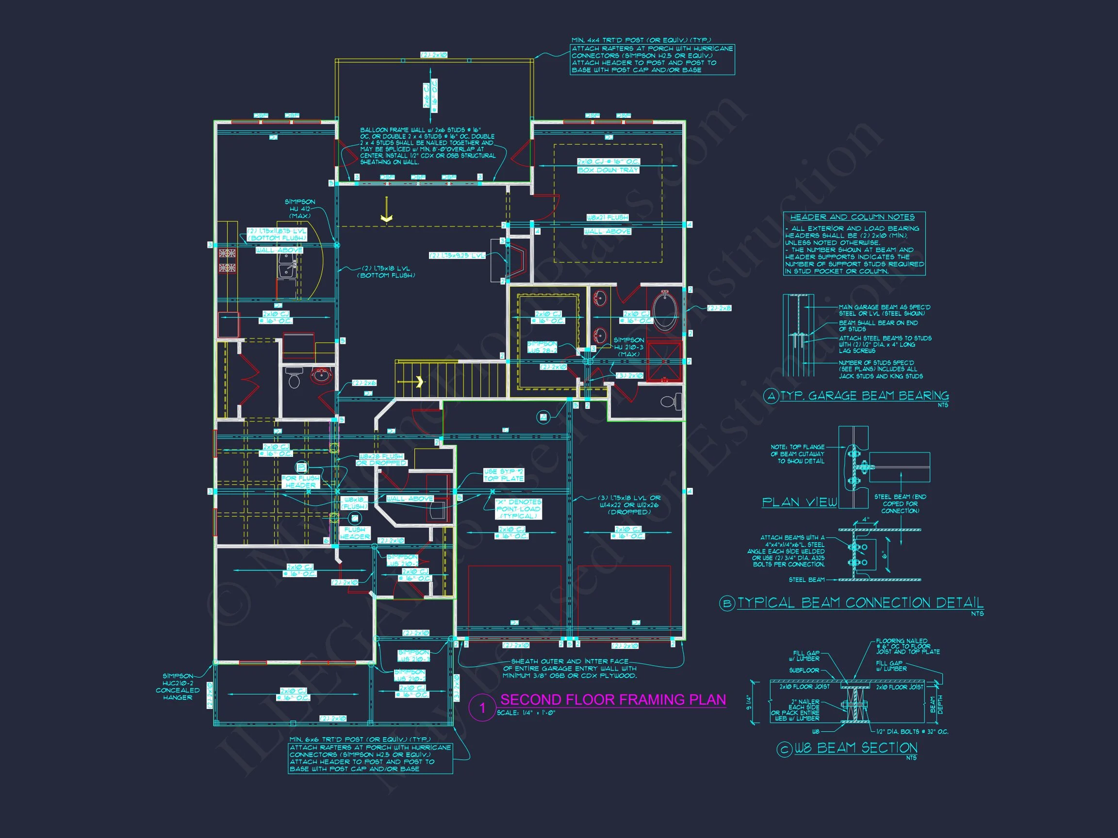 11-1053 HOUSE PLAN - Modern Craftsman House Plan with 2 Floors and 3 Bedrooms 11 Modern Craftsman house Plan with 2 Floors and 3 Bedrooms