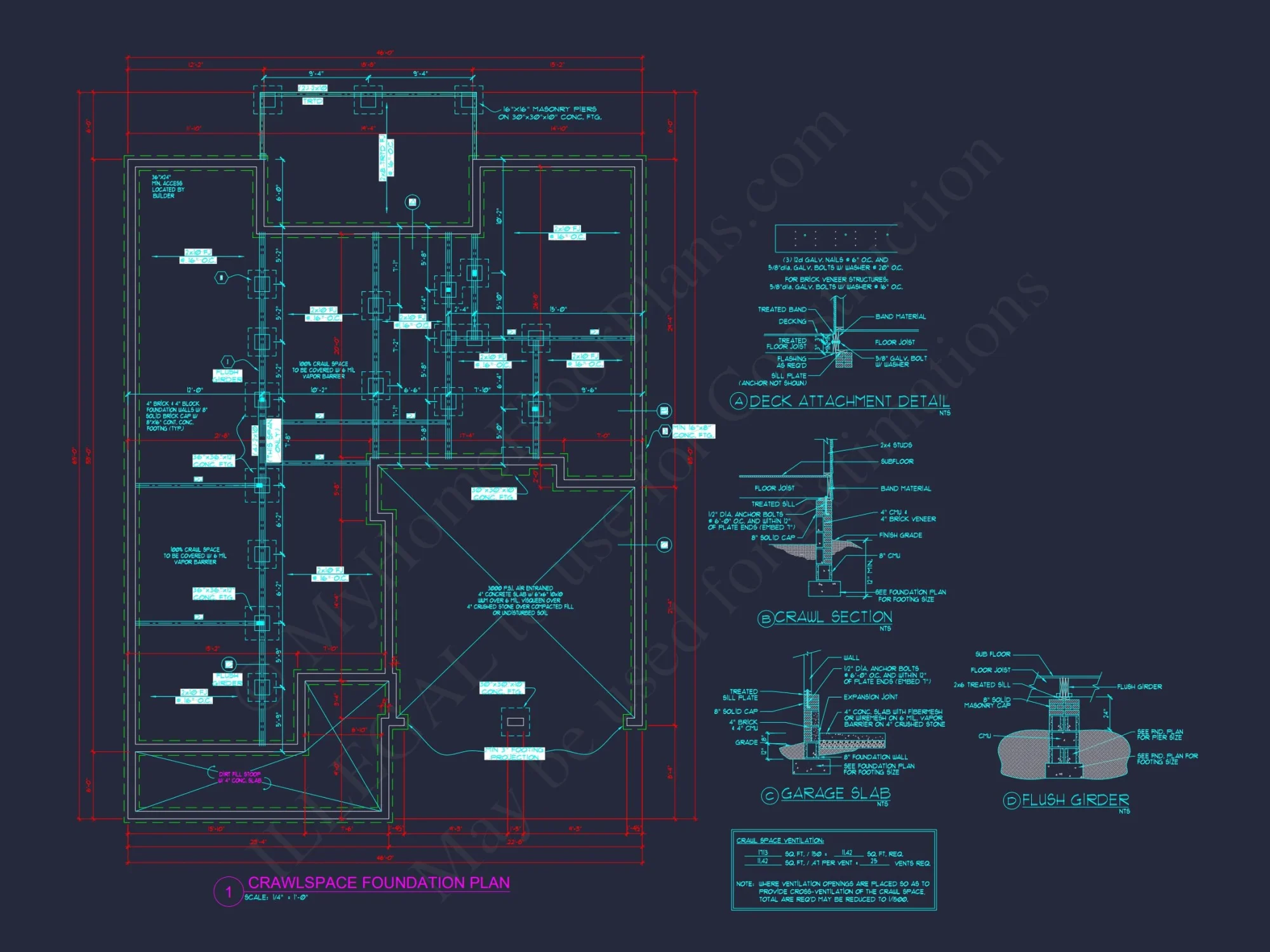 Modern Craftsman house Plan with 2 Floors and 3 Bedrooms