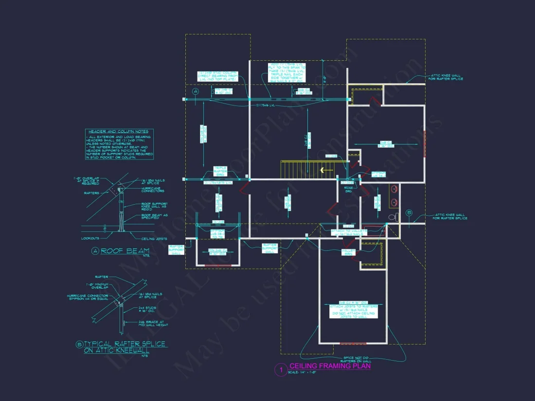 Traditional Craftsman house Plan with Spacious Floor Layout