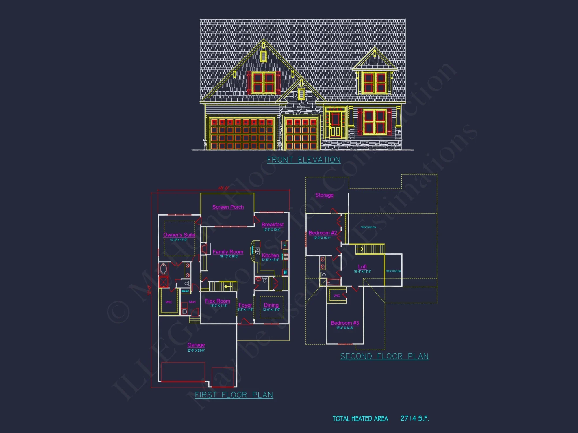 Traditional Craftsman house Plan with Spacious Floor Layout
