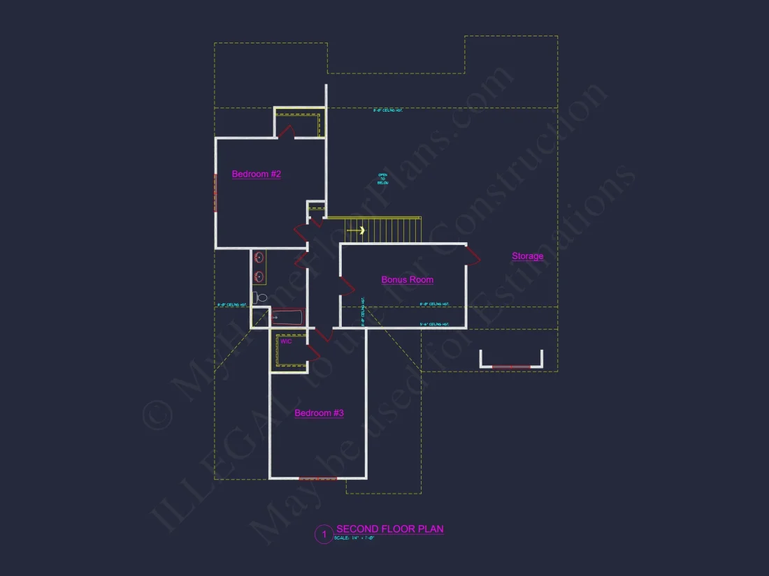 Traditional Craftsman house Plan with Spacious Floor Layout