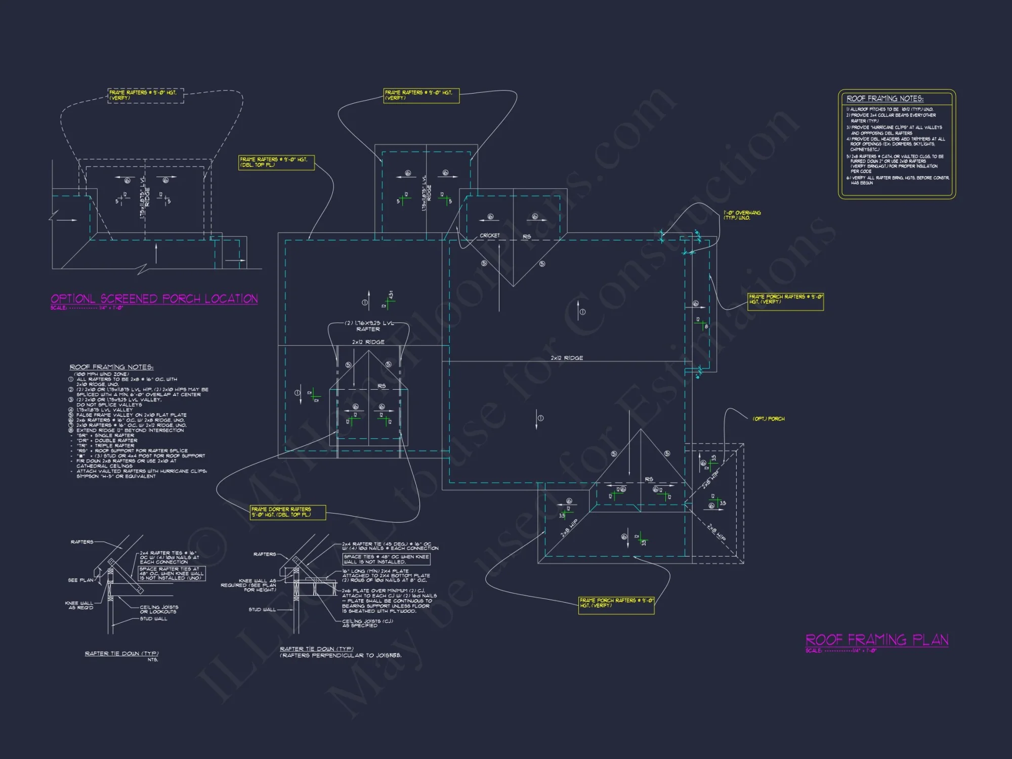 Modern house Floor Plan with Detailed CAD Architecture Designs