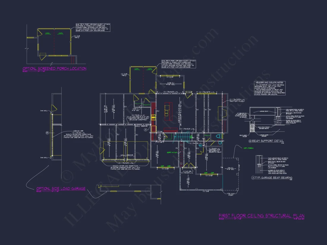 Modern house Floor Plan with Detailed CAD Architecture Designs